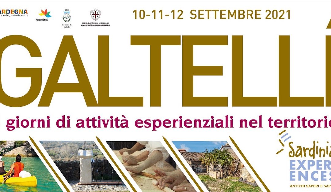 Dal 10 al 12 Settembre. A GALTELLÌ “SARDINIA EXPERIENCES”